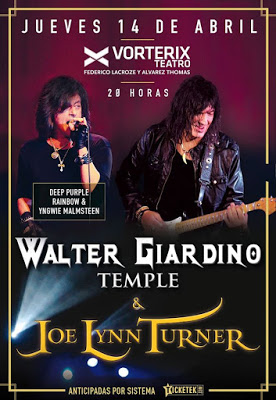 WALTER GIARDINO TEMPLE y JOE LYNN TURNER (Vorterix 14/04/2016)