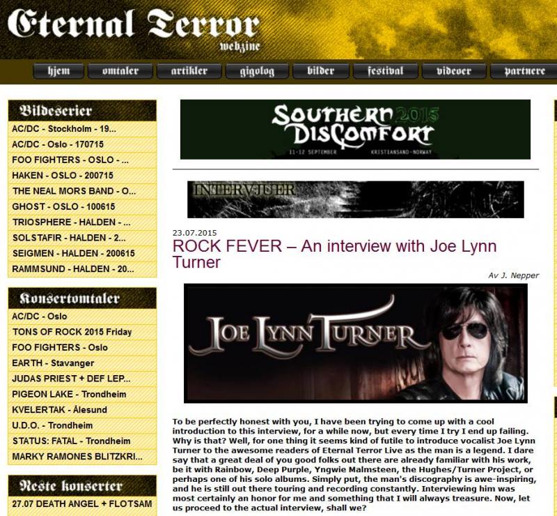 ROCK FEVER – An interview with Joe Lynn Turner